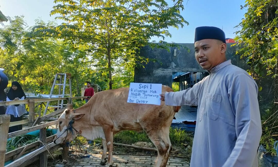 PESANTREN PLANET NUFO SEMBELIH 8 EKOR HEWAN BESAR DAN BELASAN DOMBA